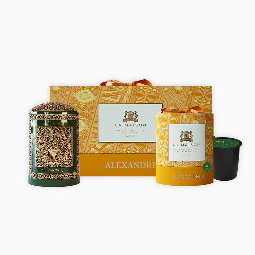 ALEXANDRE J, Candle Set Mint Patchouli
